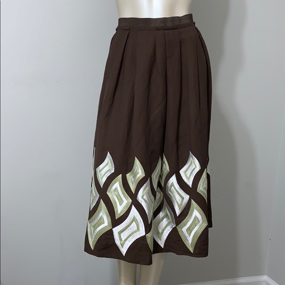 Victoria's Secret Dresses & Skirts - Body by Victoria brown embroidered skirt